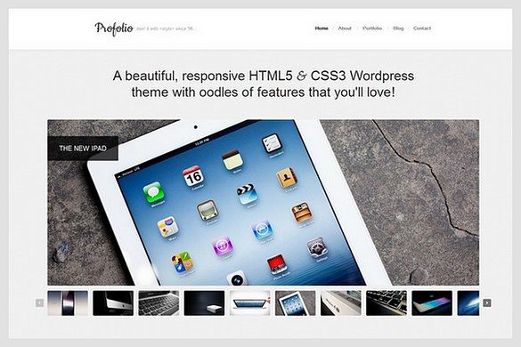 Profolio is a Portfolio WordPress Theme