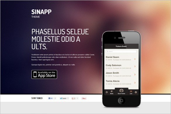 Sinapp is a free WordPress Theme