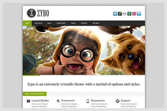 Zypo is a Portfolio and Business WordPress Theme