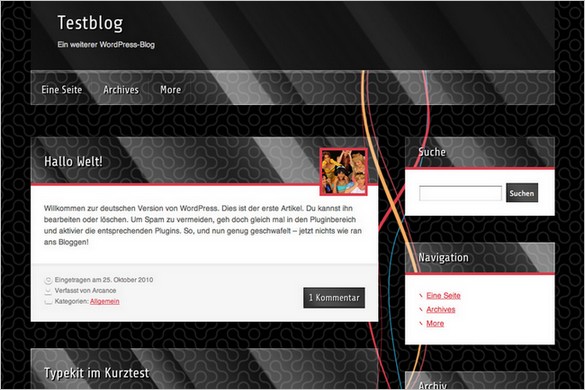 BlackMesa is a free WordPress Theme