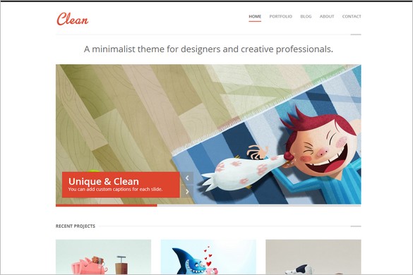 Clean is a WordPress Theme by ThemePURE