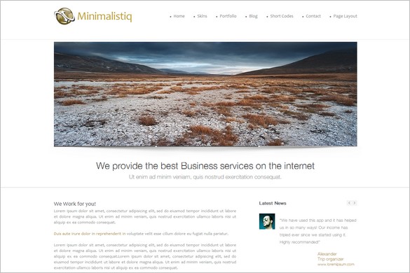 Minimalistiq is a free WordPress Theme by WPLegion