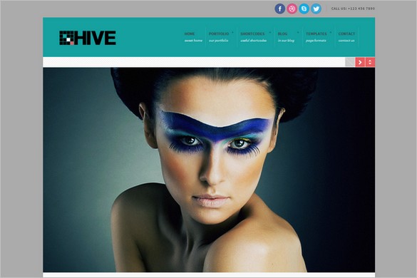 Hive is a responsive portfolio WordPress Theme