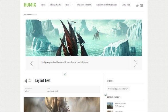 HUMIX is a free WordPress Theme by Theme4Press