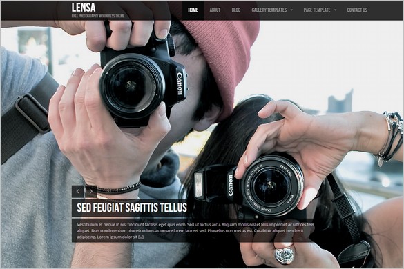 Lensa is a free full screen WordPress Theme by ColorLabs