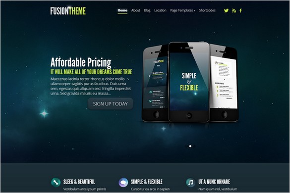 Fusion is a WordPress Theme from Elegant Themes