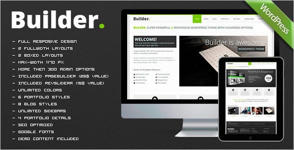 BUILDER Responsive Multi-Purpose WordPress Theme