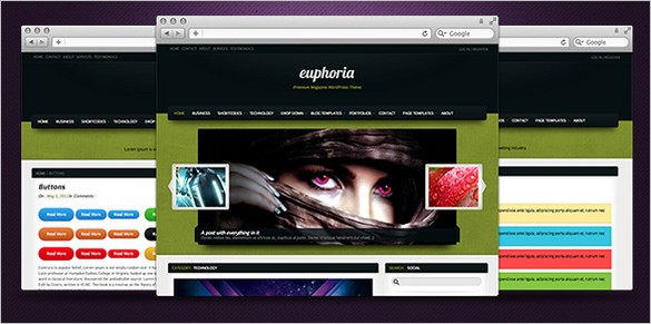 Euphoria Magazine WordPress Theme by Rockable Themes