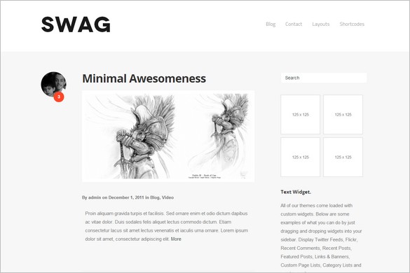 Swag is a free WordPress Theme