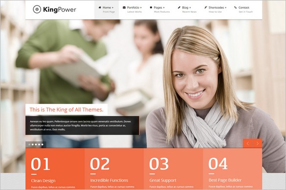 King Power is a Retina Ready WordPress Theme