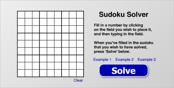 Sudoku Solver - Solve a Sudoku puzzle