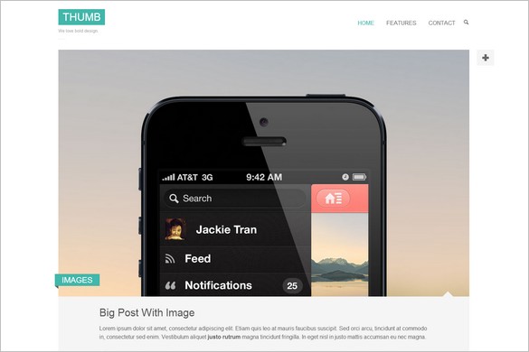 Thumb is a Retina Ready WordPress Theme
