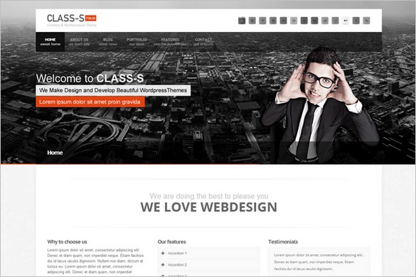Class-S is a Multipropose WordPress Theme