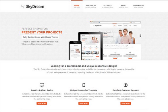 SkyDream is a Multi-Purpose WordPress Theme