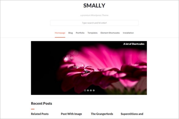 Free Responsive WordPress Themes - Smally