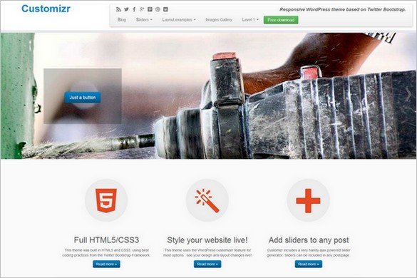 Customizr is a free WordPress Theme