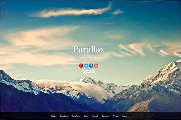 Outstanding WordPress Themes - Parallax