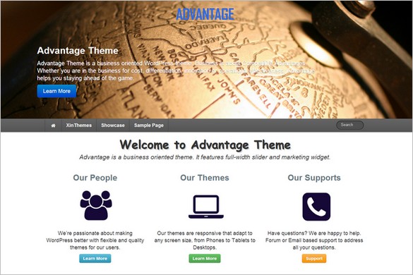 Free WordPress Themes - Advantage