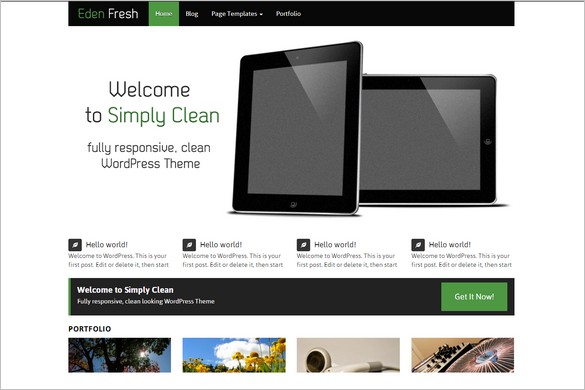 Free WordPress Themes - Eden Fresh