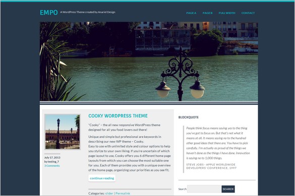 Free Outstanding WordPress Themes - Empo
