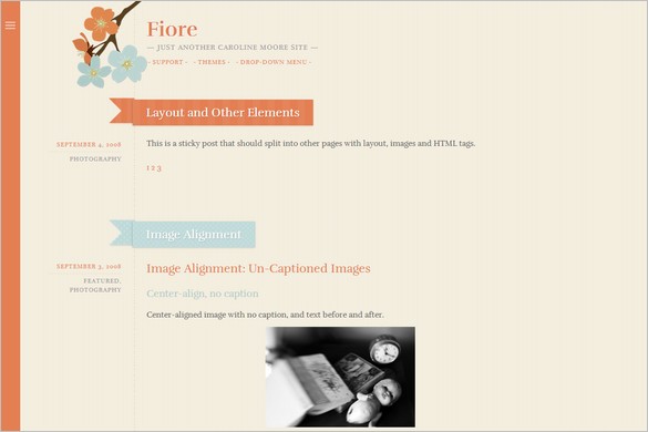 Free Outstanding WordPress Themes - Fiore