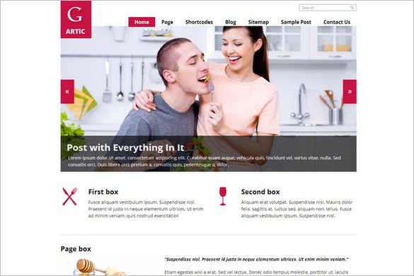  Free WordPress Premium Themes - G Artic