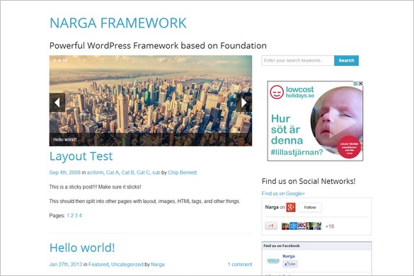 Free Outstanding WordPress Themes - NARGA