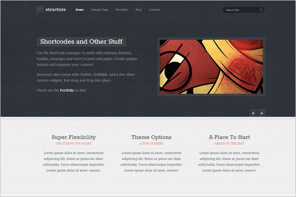Free WordPress Themes from Okay Themes - Structure