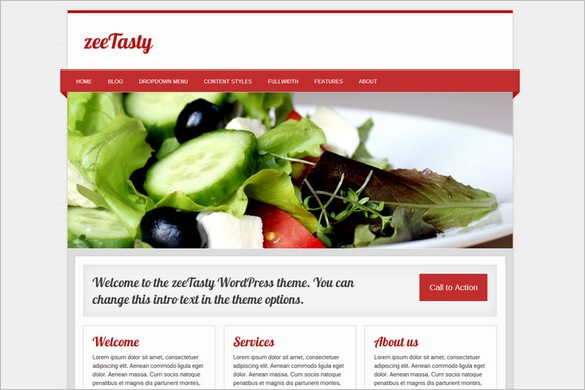 Free WordPress Themes - zeeTasty