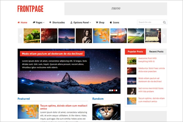 Frontpage Woocommerce-ready WordPress Theme