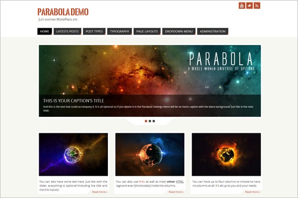 Exceptional Free WordPress Themes - Parabola