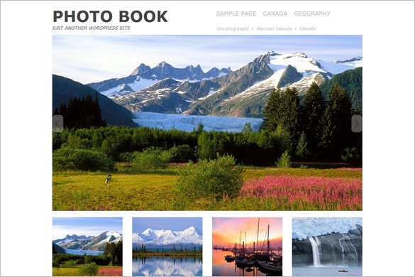 Photo Book Free WordPress Theme