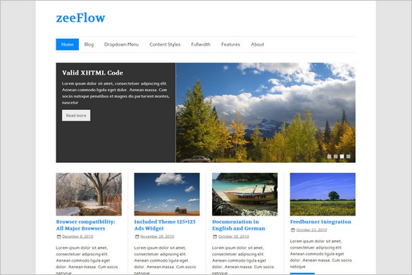 zeeFlow WordPress Theme Mind Blowing WordPress Themes - zeeFlow