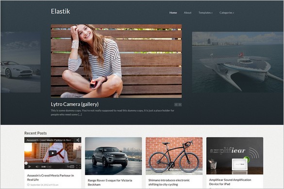 Pinterest Inspired Themes for WordPress - Elastik