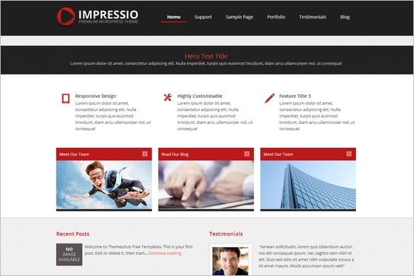 Dazzling Free WordPress Themes - Impressio Lite