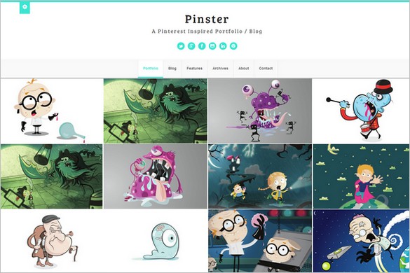 Pinterest Inspired Themes for WordPress - Pinster