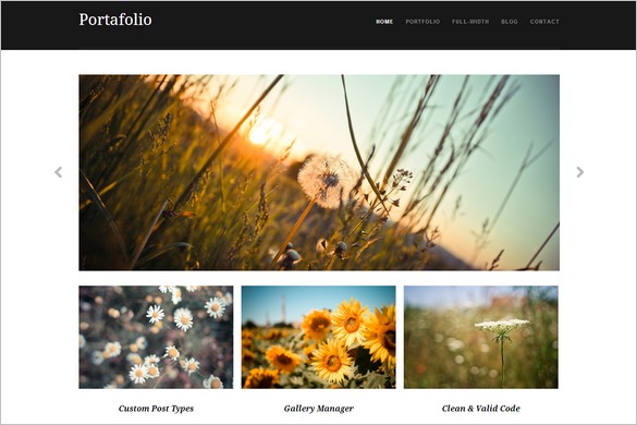 Brand New Free WordPress Themes - Portafolio