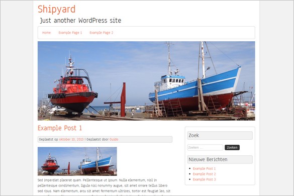 Shipyard Free WordPress Theme