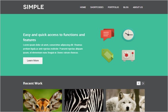 Simple Free Dark WordPress Theme