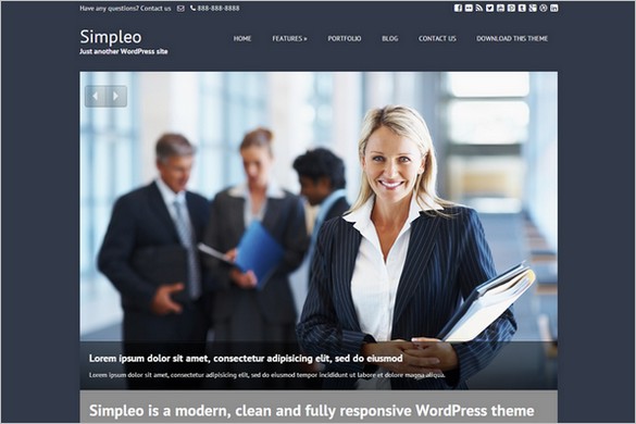 Simpleo Free WordPress Theme