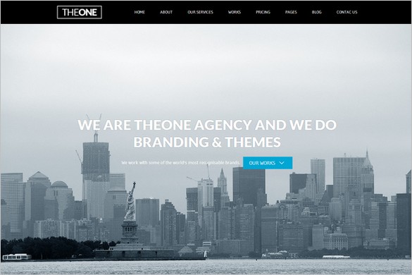 One Page WordPress Themes - TheOne