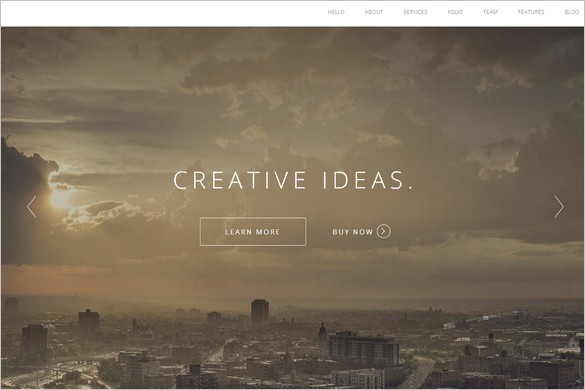 Visia One Page WordPress Theme Very Popular One Page WordPress Themes - Visia