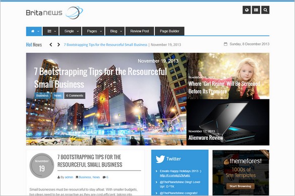 Magazine WordPress Themes - BritaNews