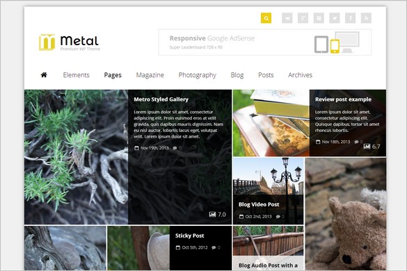 Magazine WordPress Themes - Metal