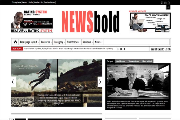 Magazine WordPress Themes - Newsbold
