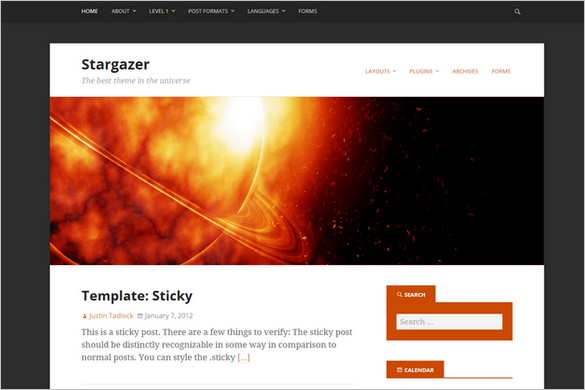 Stargazer Free WordPress Theme