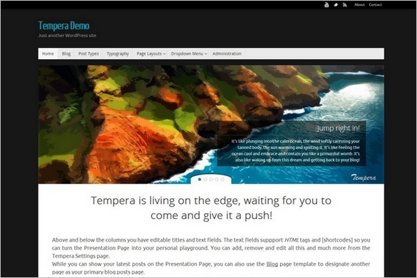 Tempera WordPress Theme Absolute Best Free WordPress Themes