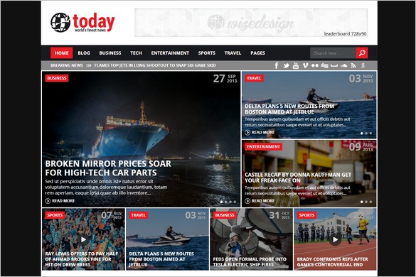 Best Magazine WordPress Themes - Today 