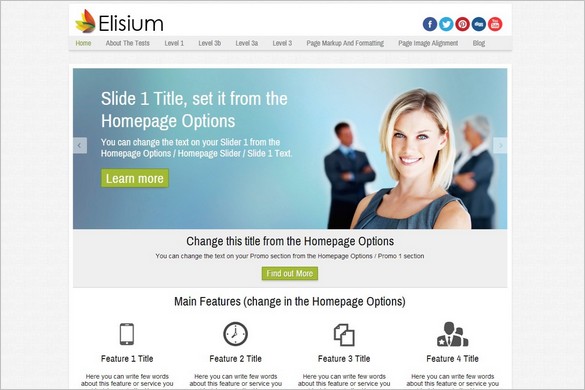 Elisium Free WordPress Theme