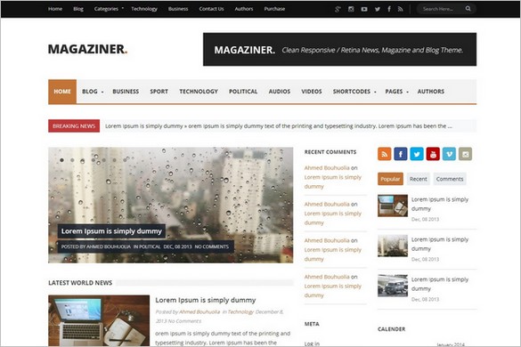 New WordPress Themes for Magazines and News Sites